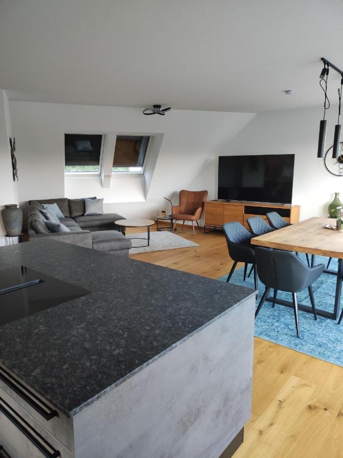 Luxurioeses Penthouse Mit Blick Auf Die Uno-City Und Dem Kaiserwasser. 3Schlafzimmer, 2 Baeder, Privat Lift Ins Apartment Wien Exterior foto